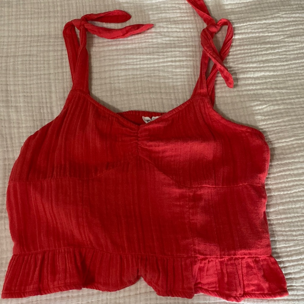 Roxy Linen Babydoll Tank
